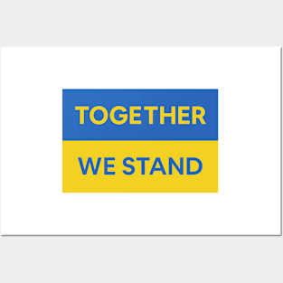 Ukraine "Together We Stand" Posters and Art